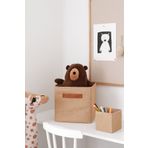 REKHOME Jüt Dolap Içi Çocuk Odası Oyuncak Düzenleyici Katlanır Saklama Kutusu Organizer 28x28x28