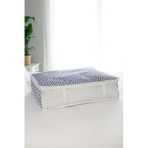 Rekhome Pencereli Yaprak Lacivert Baza Altı Yastık Yorgan Kazak Hurcu / 60X45X15