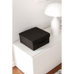 REKHOME Siyah Kapaklı Dolap Çekmece Içi Takı Makyaj Çamaşır Katlanır Saklama Kutusu Organizer
