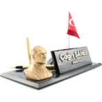 Reklam Atay Kişiye Özel Atatürk Biblo Kabartma Yazı Masaüstü İsimlik