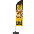 ReklamEdiyoruz Börek Temalı Yelken Bayrak V2