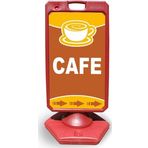 ReklamEdiyoruz Cafe Reklam Ve Yönlendirme Uyari Dubasi A Tabela Kırmızı