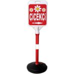ReklamEdiyoruz Çiçekçi Reklam ve Yönlendirme Tanıtım Bariyer Dubası - Kırmızı