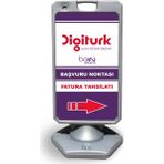 ReklamEdiyoruz Digitürk Reklam ve Yönlendirme Uyarı Dubasi A Tabela Gri
