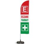 ReklamEdiyoruz Eczane Pharmacy Logolu Yönlendirme Yelken Bayrak