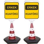 ReklamEdiyoruz Erkek Kuaför Temalı Reklam Dubası 2'li - 2 Adet