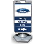 ReklamEdiyoruz Ford Reklam Ve Yönlendirme Uyari Dubasi A Tabela Gri