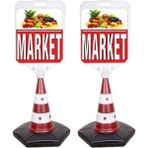 ReklamEdiyoruz Market Temalı Reklam ve Uyarı Dubası 2'li - 2 Adet
