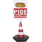 ReklamEdiyoruz Pide Salonu Temalı Reklam ve Uyarı Dubası Tekli