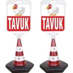 ReklamEdiyoruz Tavuk Temalı Uyarı Ve Yönlendirme Dubası 2 Adet