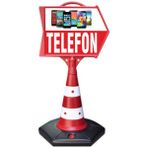 ReklamEdiyoruz Telefon Temalı Uyarı Ve Yönlendirme Ok Dubası