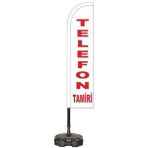 Reklamediyoruz Telefon Temalı Yelken Bayrak - Renkli