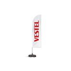 ReklamEdiyoruz Vestel Yelken Bayrak Beyaz