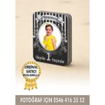 Reklamella 187 Temalı Kişiye Özel Resimli Doğum Günü Magneti 8x6 cm 10 Adet - Siyah - Gümüş