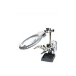 Rekotools Rekotools-Masa Üstü 2x 6x Çift Kullanımlı LED Işık Büyüteç W/yardımcı Klip Lehimleme ISTASYONUREKO003398