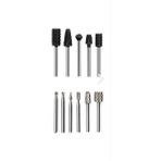 Rekotools Rekotools-Mini Gravür Makinası Için Ahşap Oyma Törpüleme Delme Eğe Freze Uç Seti Kalıpçı 11 Parça Kalıpçı Drem-Freze-11