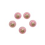 RELAND SUN 5 adet 10-28 mm İngiliz Tarzı Metal Düğmeler Giyim Kaban Moda Dikiş Malzemeleri Giysi Aksesuarları (altın pembe, 23 mm)