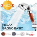 Relax Bagno %50 Su Tasarruflu Duş Başlığı - Kokulu ve Arıtmalı Banyo Duş Başlığı - 3 Adet
