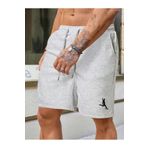Relax family xf Erkek Gri Penye Şort & Bermuda Futbolcu Baskılı Yazlık Pamuklu Slim Fit