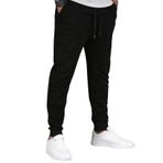Relax family xf Erkek Siyah Baskısız Slim Fit Eşofman Altı Dar Paça Jogger