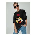 Relax family xf Mickey Mouse Siyah T-shirt