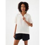Relax Fit Kadın Gömlek K.kol - Beyaz - XS