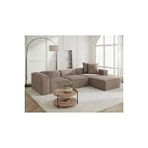 Relax Soft 4 Modül Köşe Takımı (açık Kahve) Keten 40 Kahverengi