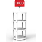 Relax Stand Plastik Kolay Kurulum Ürün Teşhir Standı Oval Plastik Stand - Beyaz