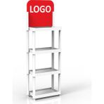 Relax Stand Plastik Kolay Kurulum Ürün Teşhir Standı Small Model - Beyaz