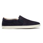 RELAX7203_LACI_40 Hakiki Deri Erkek Casual Espadril Ayakkabı Lacivert Yazlık Rahat Loafer