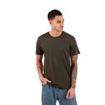 Relaxed Fit%100 Pamuklu Basic Erkek T-shirt DKS-1000 (Haki/XXL)