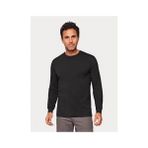 Relaxia Penye Erkek Uzun Kollu Tshirt - 3XL - Siyah