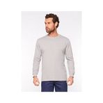 Relaxia Penye Erkek Uzun Kollu Tshirt - XS - Gri