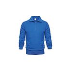 Relaxia Sweatshirt Erkek Yaka Fermuarlı - XL - Saks