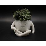 Relaxing Pot - Mini Succulent Planter Mini Sukulent ve Kaktüs Saksısı - Sevimli Masaüstü Dekoratif Saksı - Modern Ev ve Ofis Hediyesi