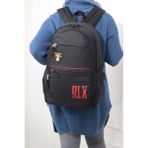 Relaxion 1169 Unisex Anatomik Sırt Çantası - NKT01169-Siyah Kırmız- - Siyah - Kırmızı