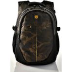 Relaxion Okul Sırt Çantası Gold Kamuflaj 3 Bölmeli Ergonomik Tasarım Unisex Kullanım İçin - Black Gold