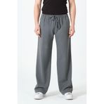 RELAXL Geniş Paça Oversize Koyu Gri Erkek Pantolon Büyük Beden