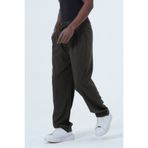RELAXL Lastik Bel Büyük Beden Pileli Bol Baggy Pantolon Haki Yeşil