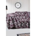 Rell Home %100 Pamuklu Lüks Kaymaz Koltuk Örtüsü | Koltuk Şalı | Çok Amaçlı Örtü - 170 x 220 cm - Bordo