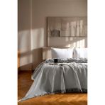 Rell Home Çift Kişilik Yatak Örtüsü | Pike | Çok Amaçlı Örtü | 220 x 240 cm | Pamuklu Dokuma | Premium Quality - Gri