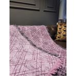 Rell Home Pamuklu Lüks Kaymaz Koltuk Örtüsü | Koltuk Şalı | Çok Amaçlı Örtü - 170 x 220 cm - Pembe
