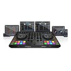 Reloop Mixon 8 Pro | 4-Kanallı Profesyonel Hybrid DJ Controller | Serato DJ Pro & Algoriddim DJAY Pro Ai (Mac, PC, iOS & Android uyumlu)