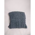Relya Unisex Gri Puffy El Örgü Yumuşacık Kışlık Sepet Model Çok Amaçlı Bebek Battaniyesi 100 x 100