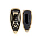 Rem Anahtar Oto Elektronik Anahtar Kuga Focus C-Max 3 Buton Smart Nano Anahtar Kılıfı - Siyah