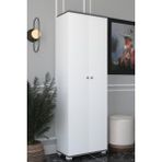 Remaks 8 Raflı Çok Amaçlı Mutfak, Banyo, Kiler Dolabı Antrasit / Beyaz - Ahşap