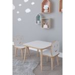 Remaks Bambi Beyaz Yaz Sil Yüzey Çocuk Masa Sandalye Takımı Modern Tasarım 2 Sandalye 1 Aktivite Oyun Masası