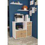 Remaks Bole 90 cm Çok Amaçlı Ofis evrak dolabı Beyaz - Arno