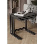 Remaks Bronte 3 Lü Zigon Sehpa, Metal Zigon Sehpa Antrasit