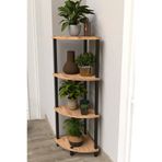 Remaks FLORA 4 RAFLI MOBLEN ÇİÇEKLİK SAKSILIK BALKON BAHÇE DEKOR RAF STAND-ATLANTİK ÇAM
